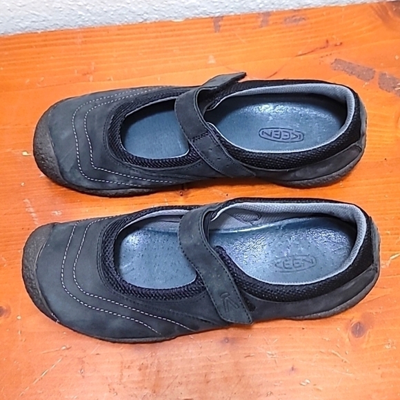 KEEN AMSTERDAM BLACK NUBUCK LEATHER MARY JANE WOMEN'S SHOES SIZE 8.5 - Picture 6 of 11